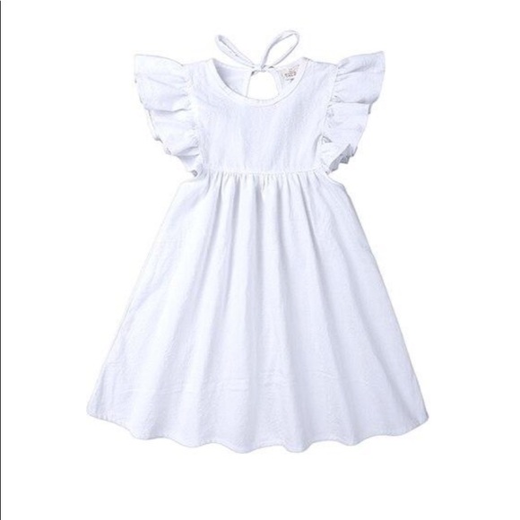 Linen Ruffle Dress - Picture 2 of 7